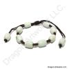 Adjustable Light Green Jade Bead Bracelet